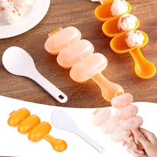 Rice Ball Shaker Bento onigiri Cetakan Nasi Kepal Bulat cetakan bekal - Gambar 3