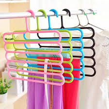 Hanger Baju 5 Susun 5 In 1 Gantungan Pakaian Hijab Jilbab Scarf Syal Gantungan Multifungsi Kerudung - Gambar 4