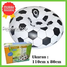 SOFA ANGIN INTIME JUMBO BASKET BOLA KURSI SANTAI TIUP SOCCER AIR SOFA BED CHAIR BALLOON - Gambar 6