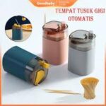 Kotak Tempat Tusuk Gigi Otomatis Mini Pencet Tooth Pick Dispenser Box